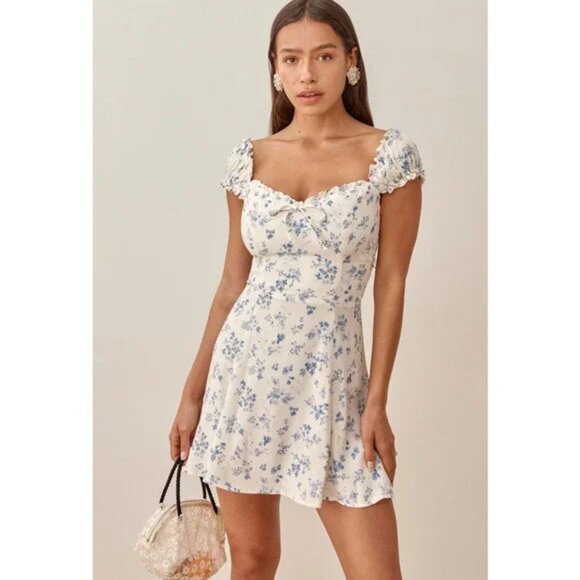 Reformation Pacey Dress Short Mini Dress Size 4 - Picture 1 of 10
